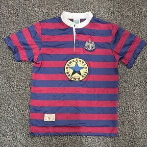 NEWCASTLE UNITED 1995-1996 FOOTBALL SHIRT JERSEY AWAY SCORE DRAW REMAKE SIZE L